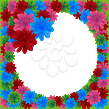 Royalty Free Clipart Image of  Floral Border